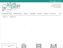 Tablet Screenshot of harrisjeweler.com